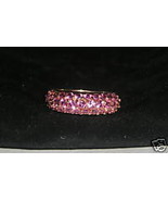 Technibond Created Pink Sapphire Ring Size 7 - $45.97
