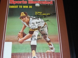 Randy Jones Signed Framed 1976 Sports Illustrated Magazine Cover Padres image 2
