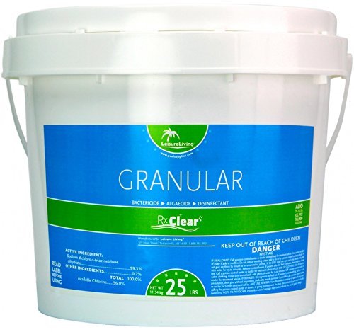 Rx Clear Stabilized Granular Chlorine | One 25-Pound Bucket | Use As ...