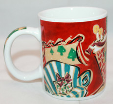 Starbucks Coffee Home For The Holidays Fireplace Coffee Tea Mug Cup Mary Graves - $30.62