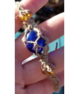 Glass Bead Hemp Bracelet - $8.44
