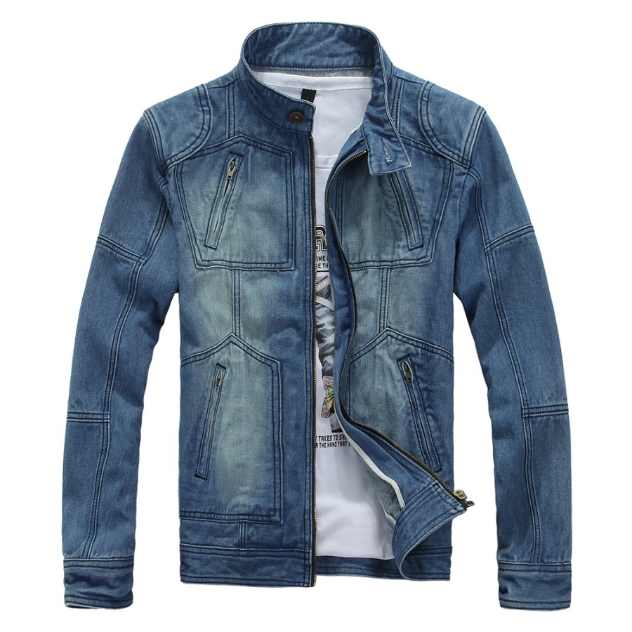 Jamickiki 2021 Spring and Autumn Fashion Zipper Stand Collar Casual Men's Cotton