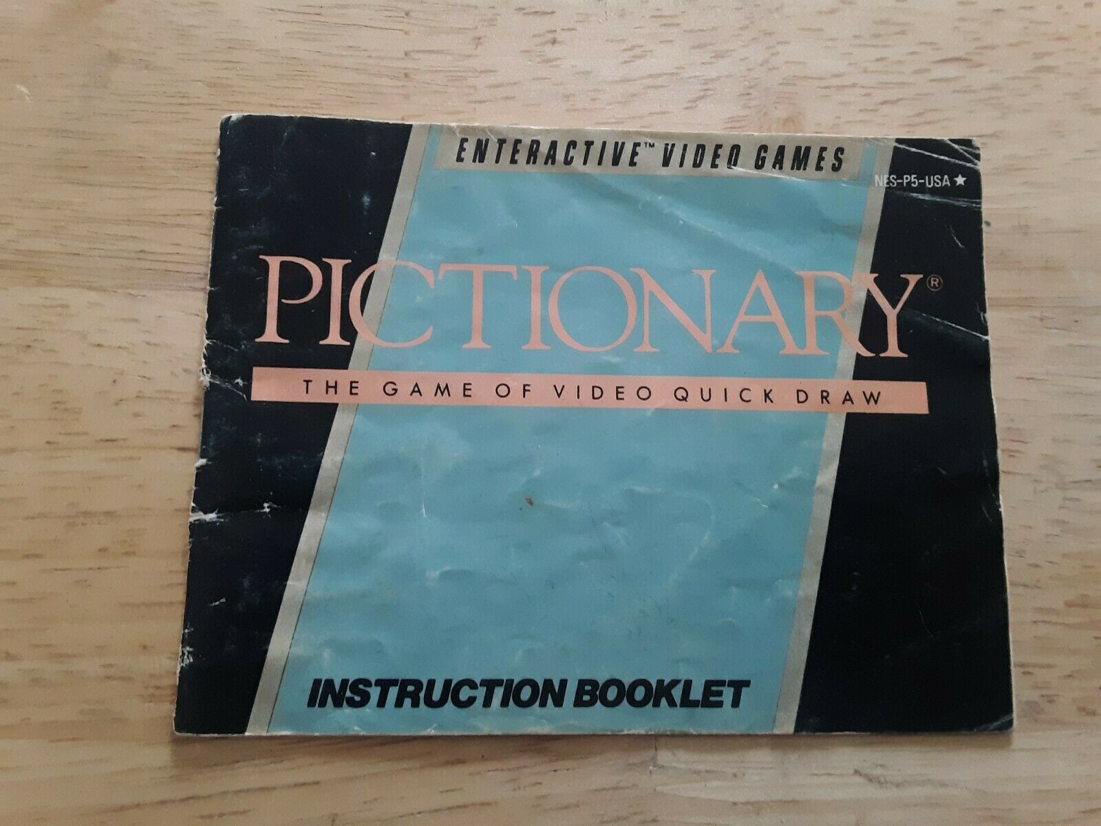 Nintendo Pictionary Instruction Booklet Only - Manuals, Inserts & Box Art