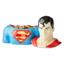 Superman Cookie Jar 10.5" High DC Comics Stoneware Collectible Children Gift image 3