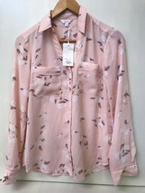 Women's Juniors XS Extra Small Candies Pink Floral Button Down Blouse - $19.95