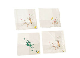 Vintage Box Lot (9) Hoefgen Handkerchief Hanky Portugal Pure Linen Embroidery image 6