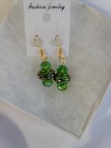 Imported Murano Lampwork Charms Crystal Emerald Green Swarovski Beaded ... - $9.90