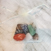 Tumbled Rock Crystals, Set of Eight Polished Stones, gemstone crafts, home decor image 6