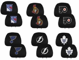 NHL Head Rest Covers Set of 2 Embroidered Team Logo by ProMark Select Te... - $20.99+
