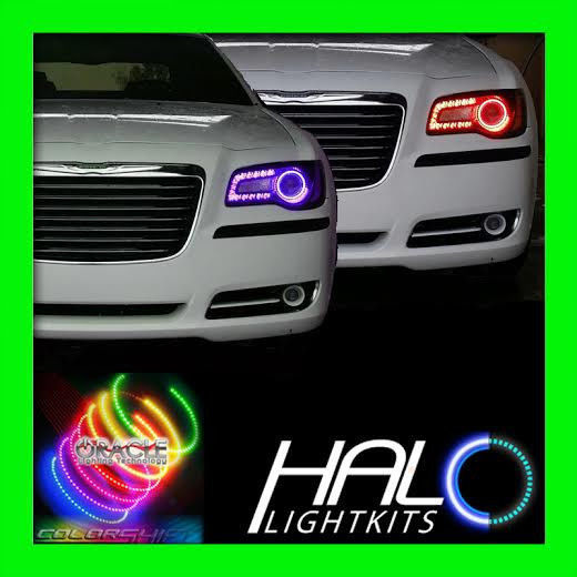 20112014 CHRYSLER 300 300C COLORSHIFT LED LIGHT HEADLIGHT HALO KIT by
