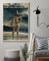 Surfing Fear The Un Lived Life Vertical Canvas Painting - $49.99