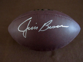 Jim Brown Cleveland Browns Hof Signed Auto Vintage Wilson Football