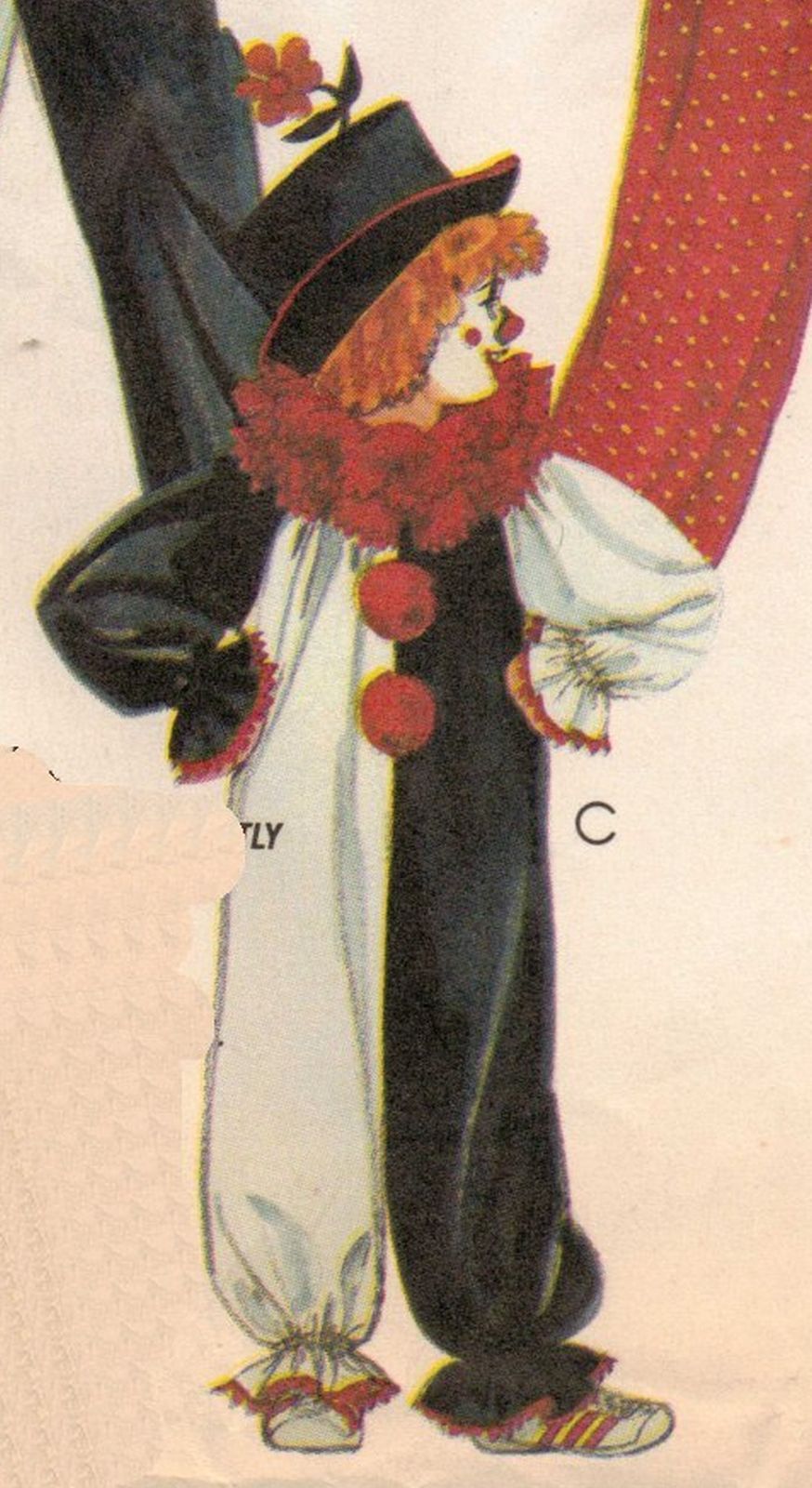 Adult Misses Mens Halloween Clown Harlequin Jester Costumes Sew Pattern