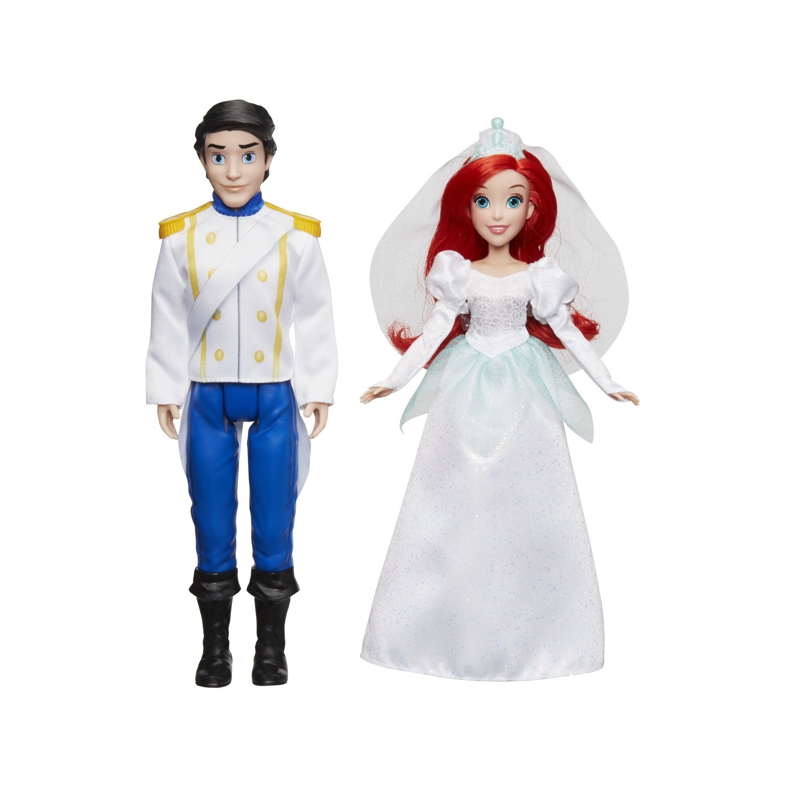 Disney Princess Ariel and Prince Eric, 2 Fashion Dolls from The Little ...