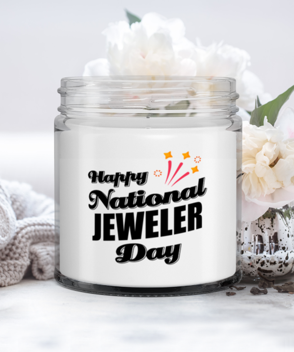 Funny Jeweler Candle - Happy National Day - 9 oz Candle Gifts For Co-Workers