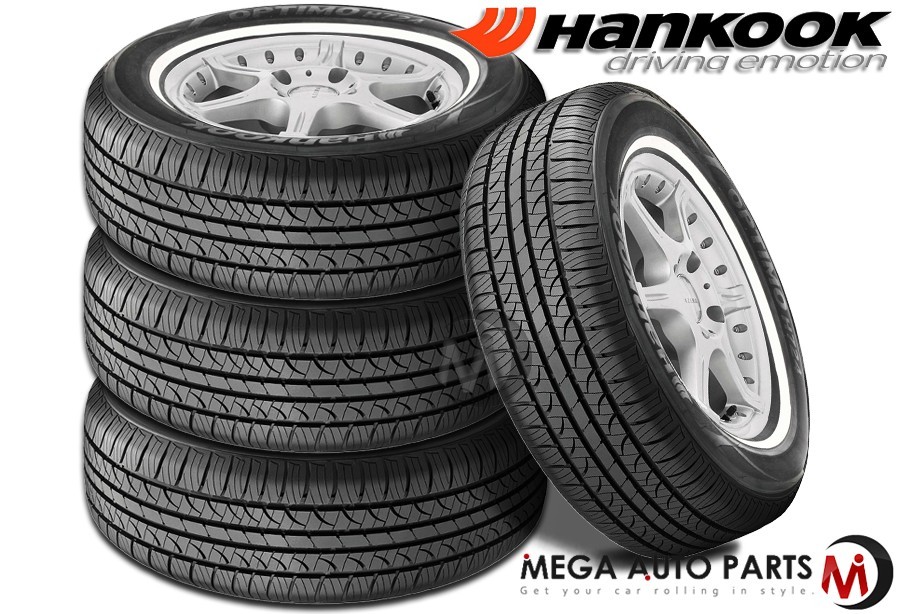 4 Hankook Optimo H724 P205/75R14 95S White Wall WSW All Season Touring