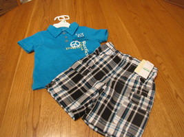 Baby Kenneth cole shorts polo shirt set 24 MO months boys NEW