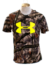 Under Armour Mossy Oak Camo Short Sleeve Athletic Hunting Shirt Men&#39;s M NWT - $59.39