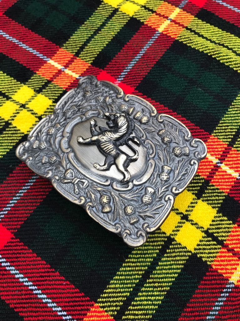 Scottish Kilt Belt Buckle Lion Crest Antique Finish/Kilt Belt Buckle
