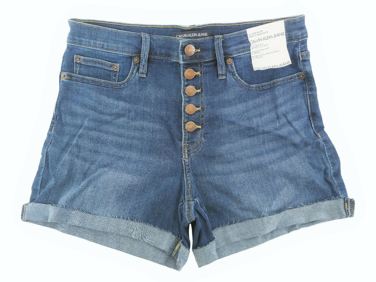Calvin Klein Jeans Women's Repreve High Rise Buttonfly Short 4 ...