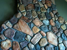 #OAF-04 - 14 FIELDSTONE GARDEN MOLDS MAKE 100s OF CUSTOM CONCRETE STONES PENNIES image 4