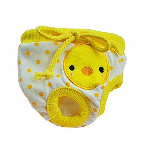 PANDA SUPERSTORE Cute Cartoon Dogs Physical Pants Yellow Duck Pattern Puppy Pets