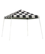 10&#39;x10&#39; Checkered Flag Sport Series Pop Up Slant Leg Canopy (bff) - $494.01