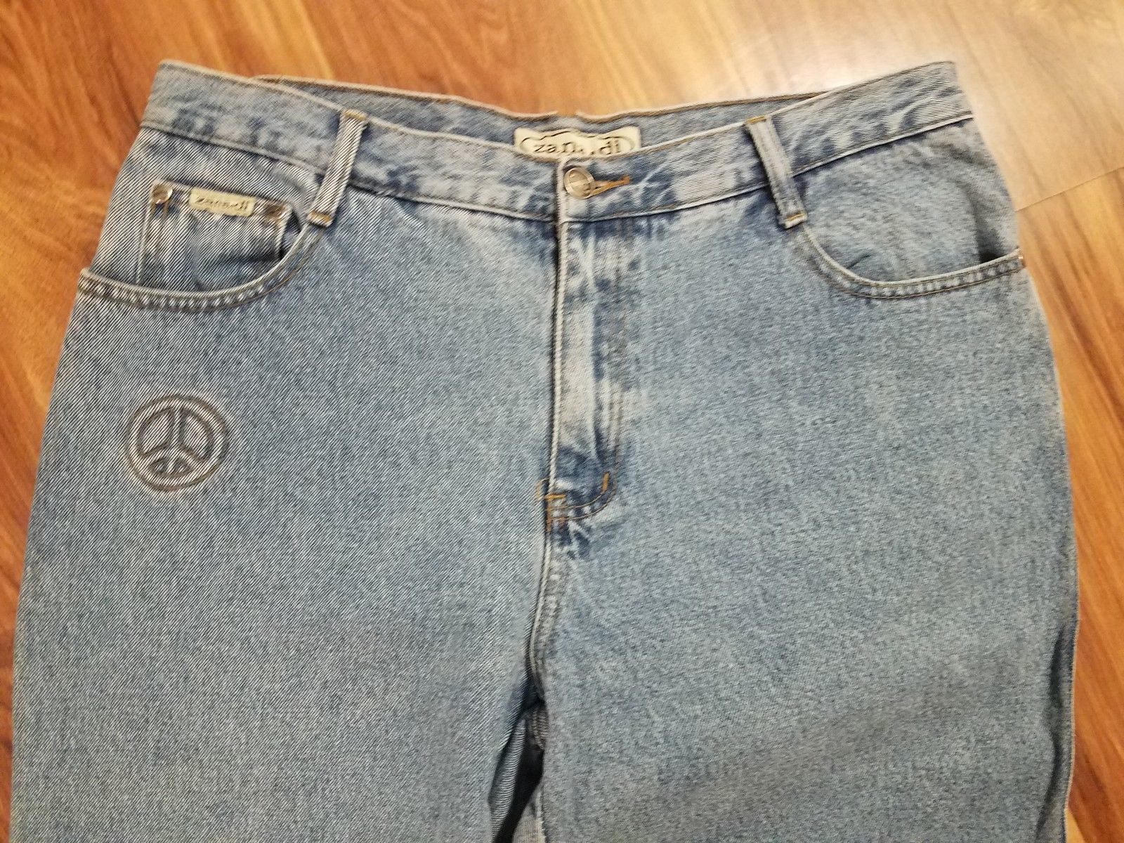 colorful bell bottom jeans