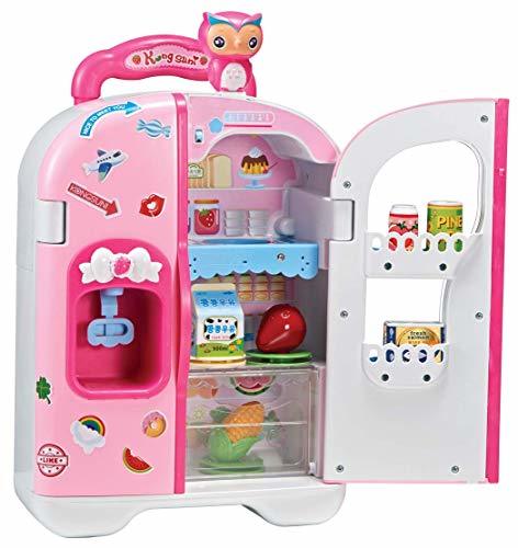 KONGSUNI Series Talking Toy Fridge for Kids, Toy Refrigerator Toy Food ...