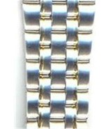Seiko Unisex 16mm Two-Tone Stainless Steel Link AU06244N 7T32-7C69 - $24.75