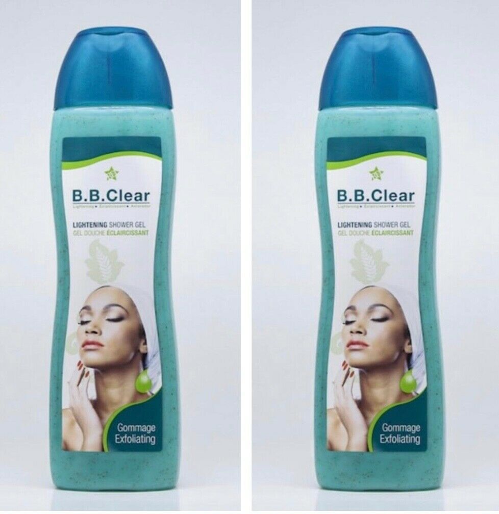 2 BOTTLES OF AHA B.B. CLEAR BRIGHTENING SHOWER GEL. SET 100% ORIGINAL ...