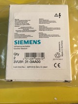 Box of 2) Siemens 3VU91 31-AA00 Control Switch 3ZX1012-0VU13-1AA1 - $14.85