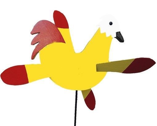 online discount YELLOW CHICKEN WIND SPINNER Amish