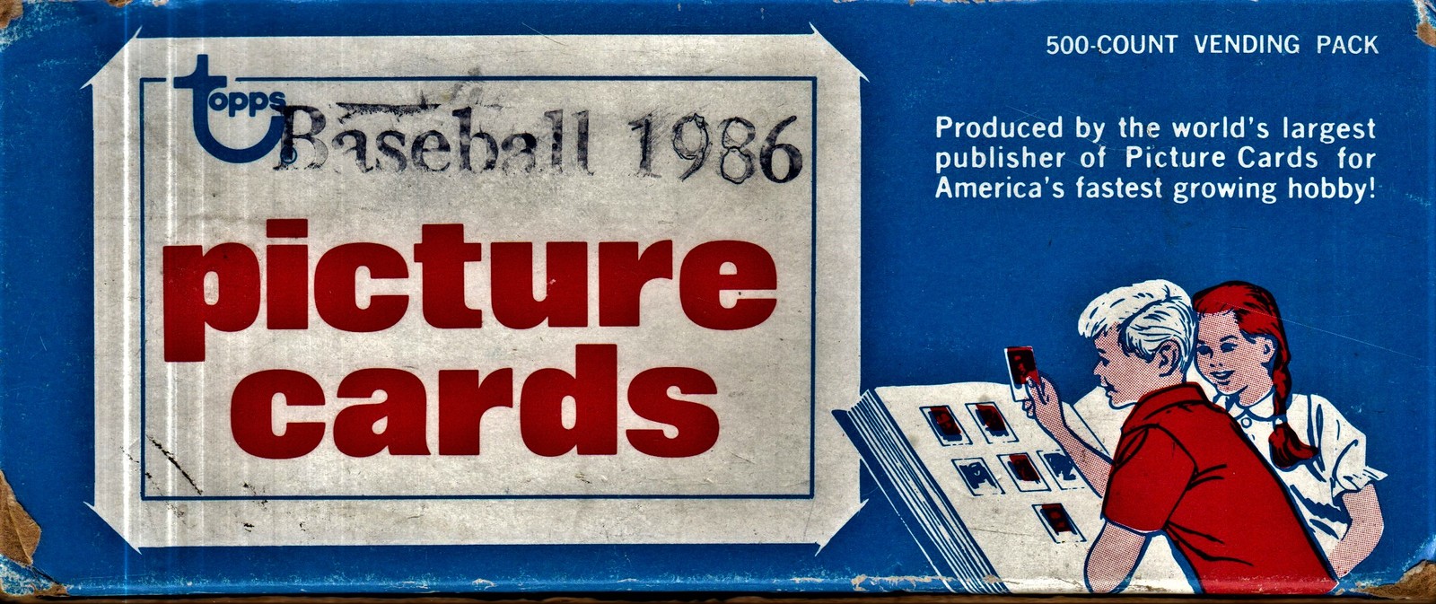 Topps Baseball Vending Box (500 Cards) 1986 Sealed Trading Card Boxes