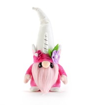 Pink Unicorn Gnome Pocket Sized Plush Figurine 9" High  "Skye" is a Friend