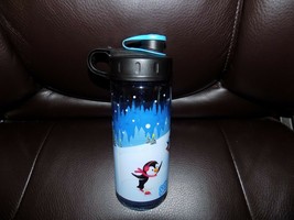 Cool Gear Penguins skating Water Bottle BPA Free 16oz Blue NEW - $14.40