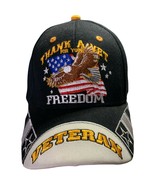 Thank a Vet Veteran for your Freedom Star Eagle Black Baseball Cap Hat - $15.00