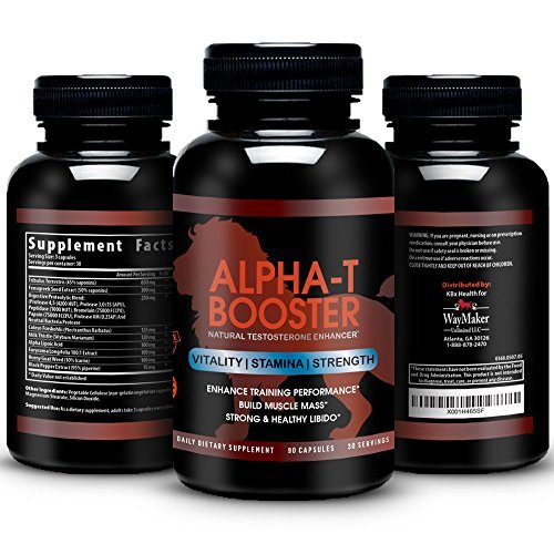 Alpha T Testosterone Booster Naturally Increase Testo Levels Athletic Perform Fuel Caps 2736