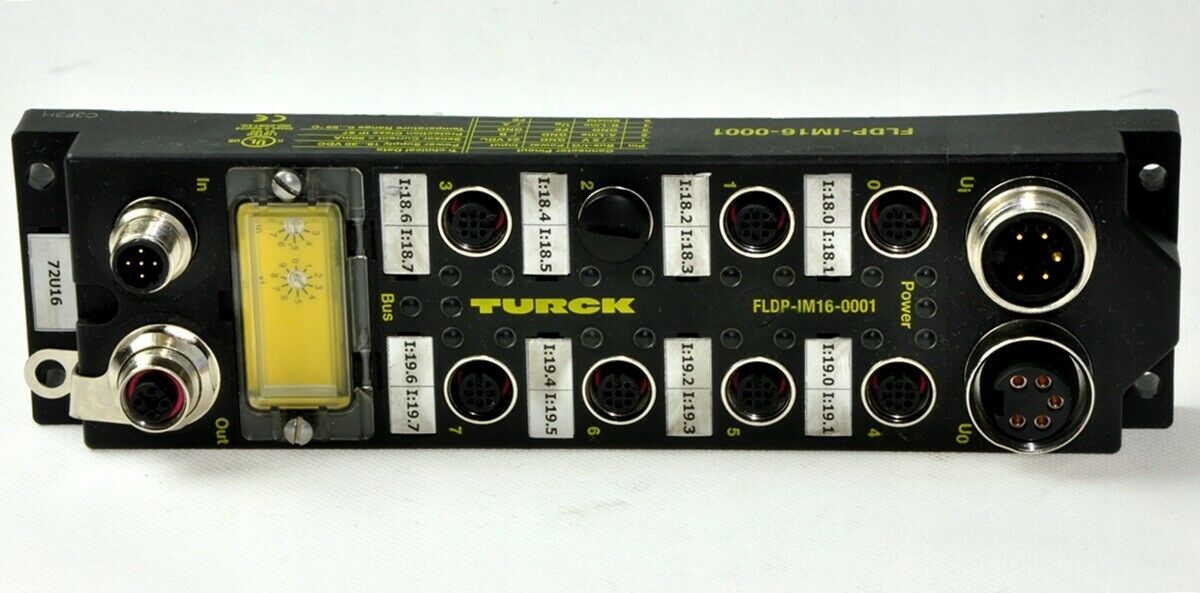 TURCK FIELDBUS I / O MODULE Profibus FLDPIM160001 / 0677 PLC Processors
