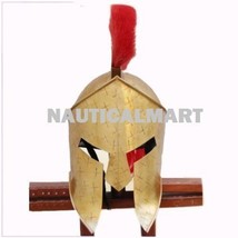 NauticalMart Queen Brass Spartan King Leonidas 300 Movie Helmet
