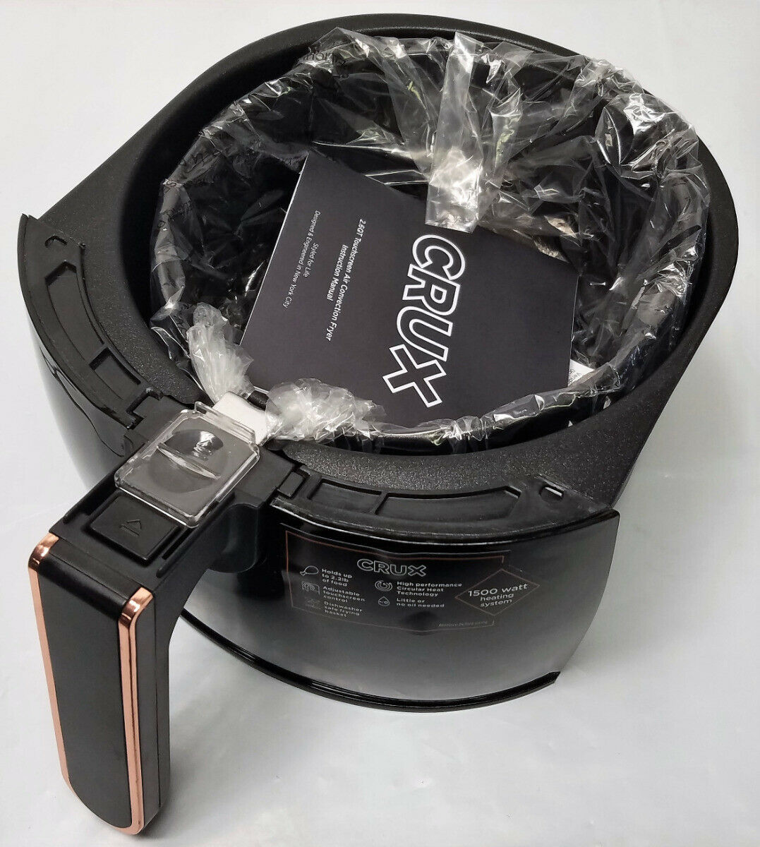 Crux 2.6 Qt. Touchscreen Convection Air Fryer TXGDT13A Small