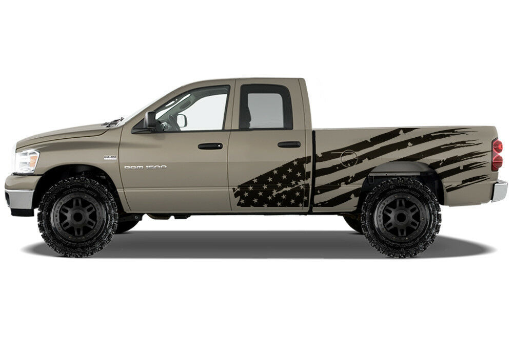 Custom Vinyl Decal PATRIOT Wrap Kit for Dodge Ram 1500/2500 Truck 2002