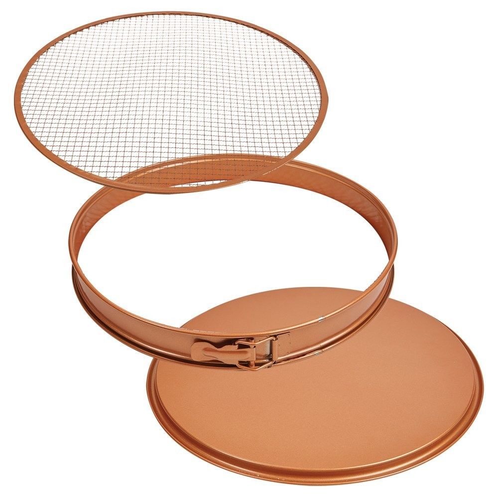 Copper Chef 12" Perfect Pizza Crisper Pan Air Fryer Screen NonStick
