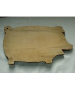 VINTAGE WOODEN PAINTED PIG CUTTING OR BREAD BOARD - $36.00