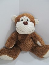 Animal Adventure Monkey Plush Toy Brown Ivory Textured 13" Stuffed Animal 2018 - $19.80