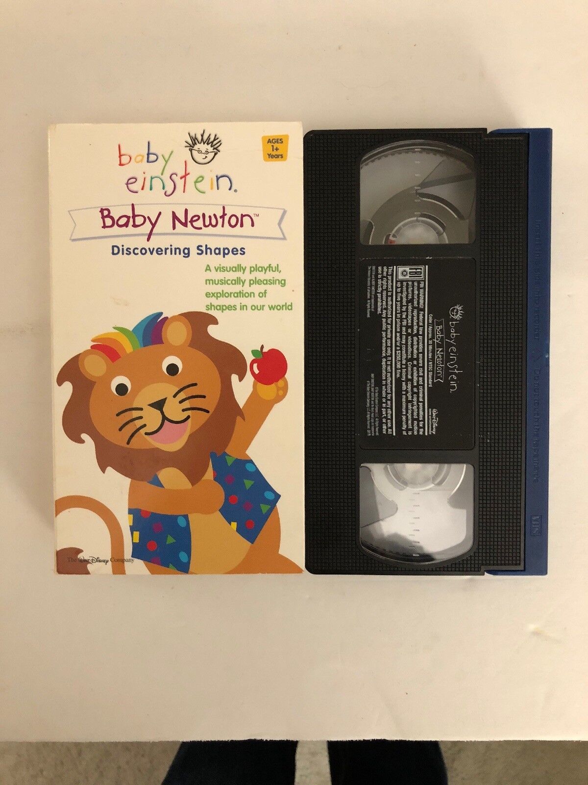 Baby einstein baby newton-discovering shapes vhs 2002 disney-rare- show ...