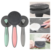 Self Cleaning Comb Dogs Hair Removes Cat Comb Massager Cleaner Pet Brush - $16.99