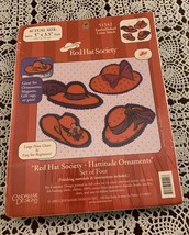 Brand New 2005 Candamar Counted Cross Kit 51542 Red Hat Society Hattitud... - $11.49
