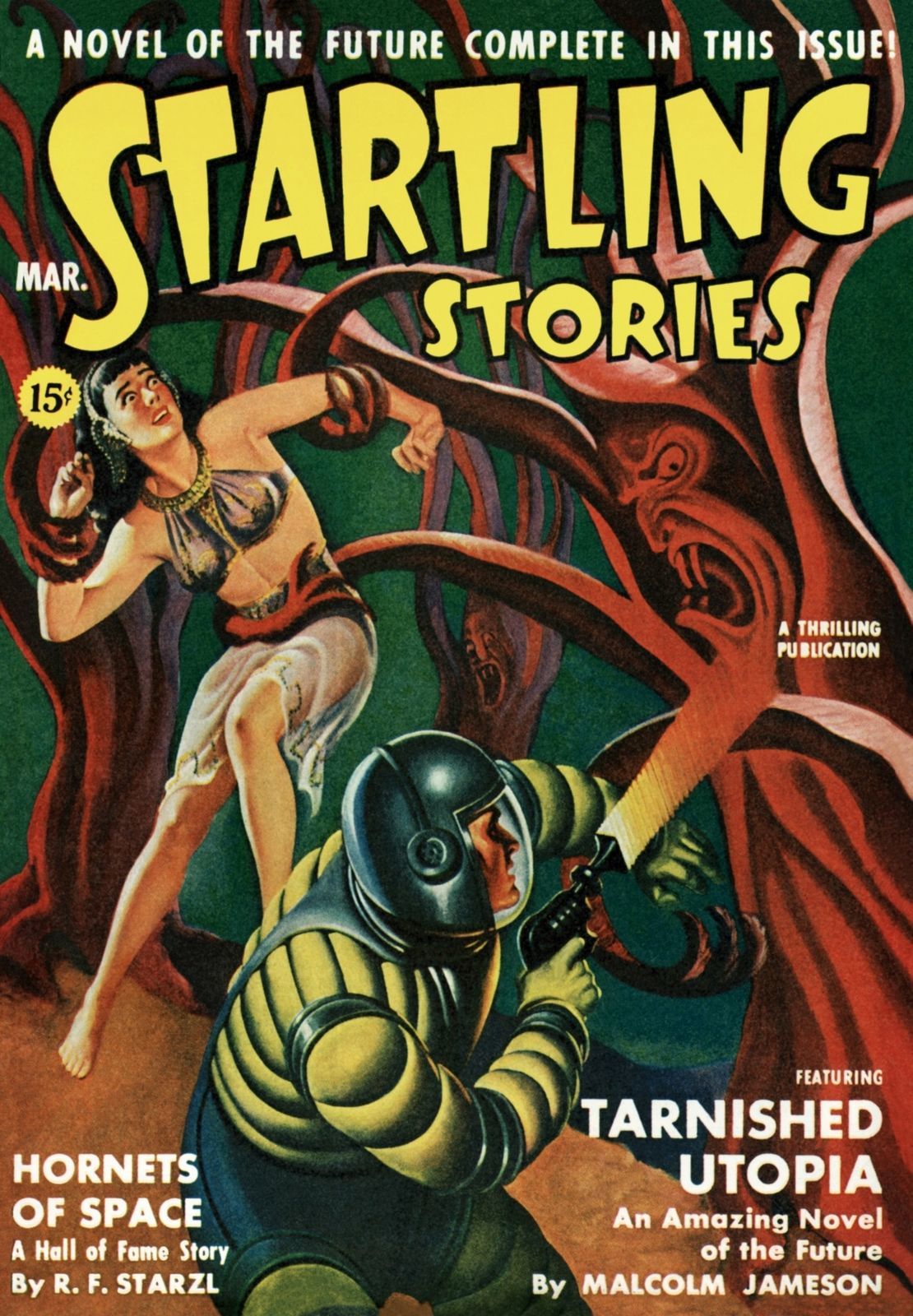 Primary image for Pulp SciFi Prints: Tarnished Utopia - Startling Stories - 1943