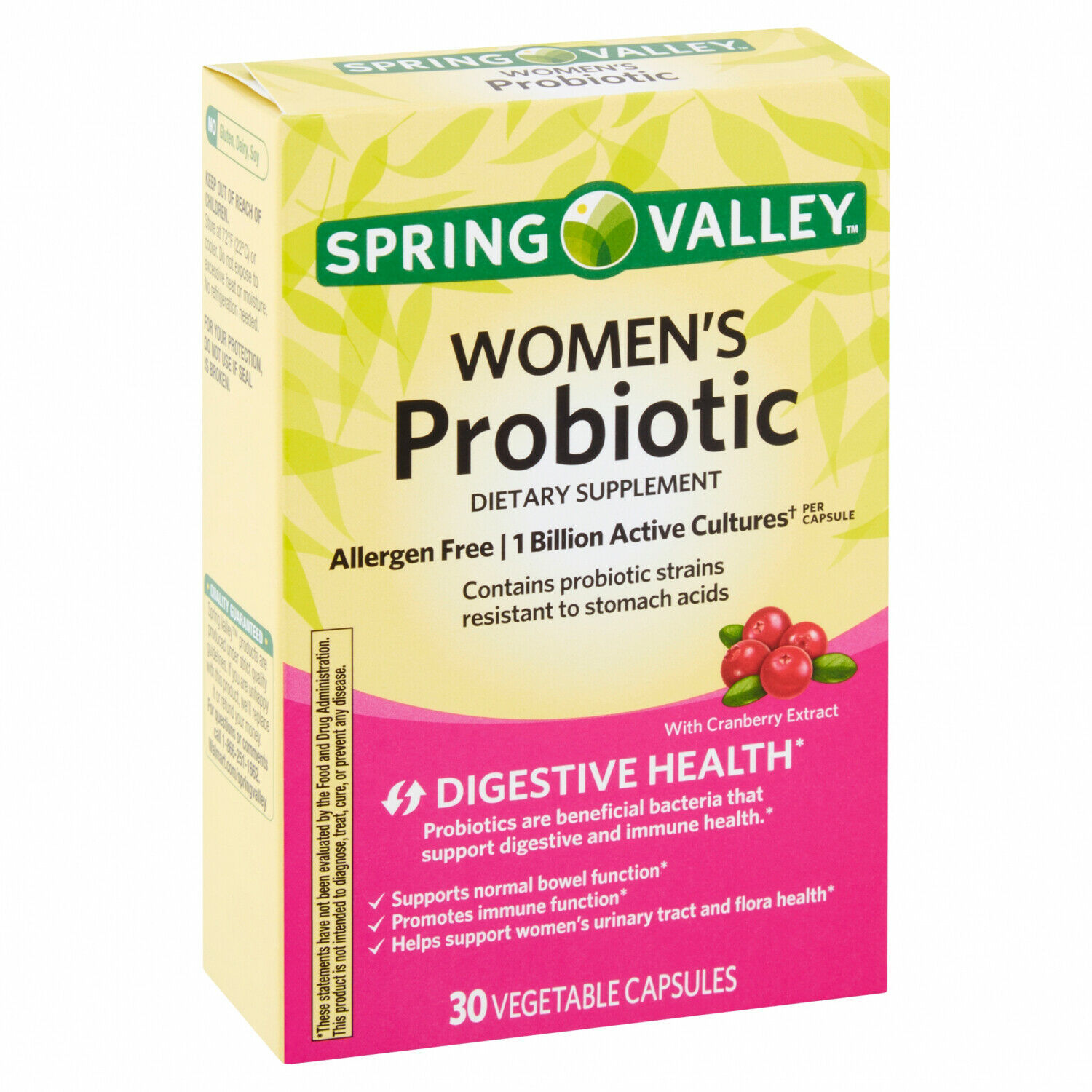 Primary image for Spring Valley Women's Probiotic Vegetable Capsules, 30 Count